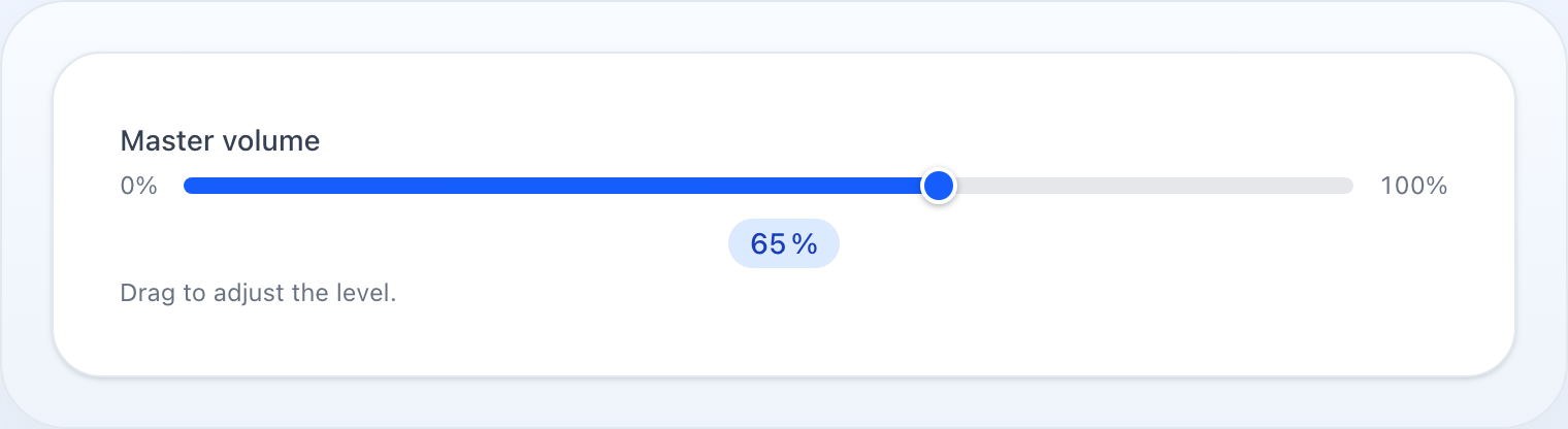 Slider preview